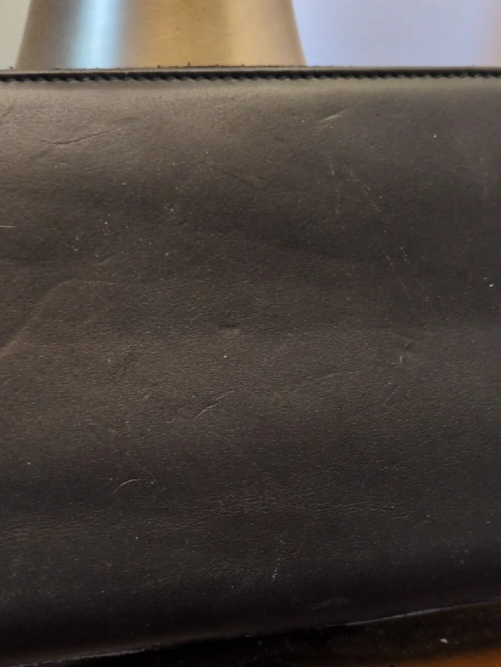 Rare GHURKA AJA Continental Large Zip Wallet Leather Black